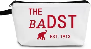 Sorority Present Red Elephant Sorority Makeup Bag Small Organizer Zipper Pouch Sister Gift The Bad EST. 1913 Toiletry Zipper Pouch Present for Women