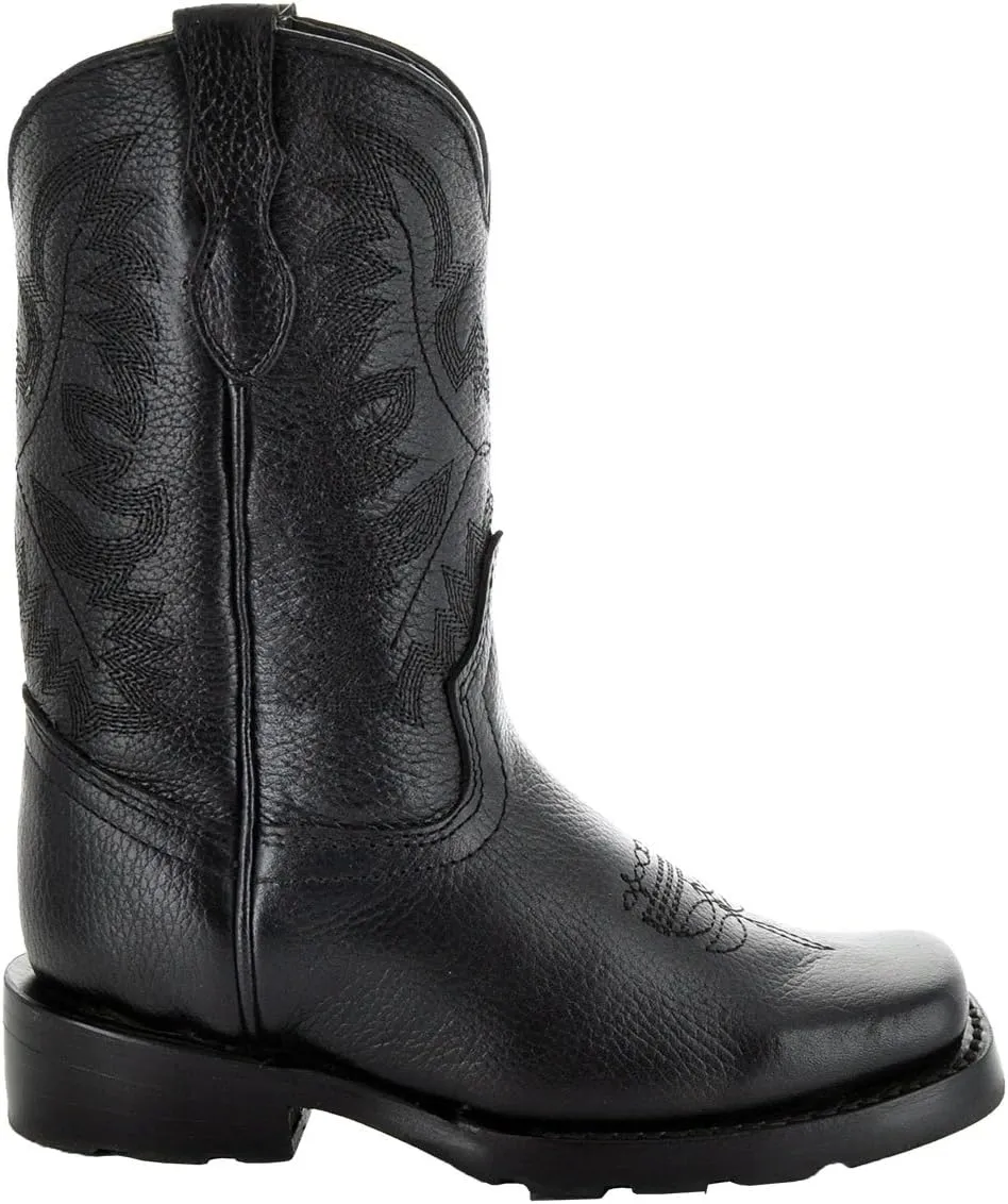 Soto Boots Broad Square Toe Kids Western Boots K3004