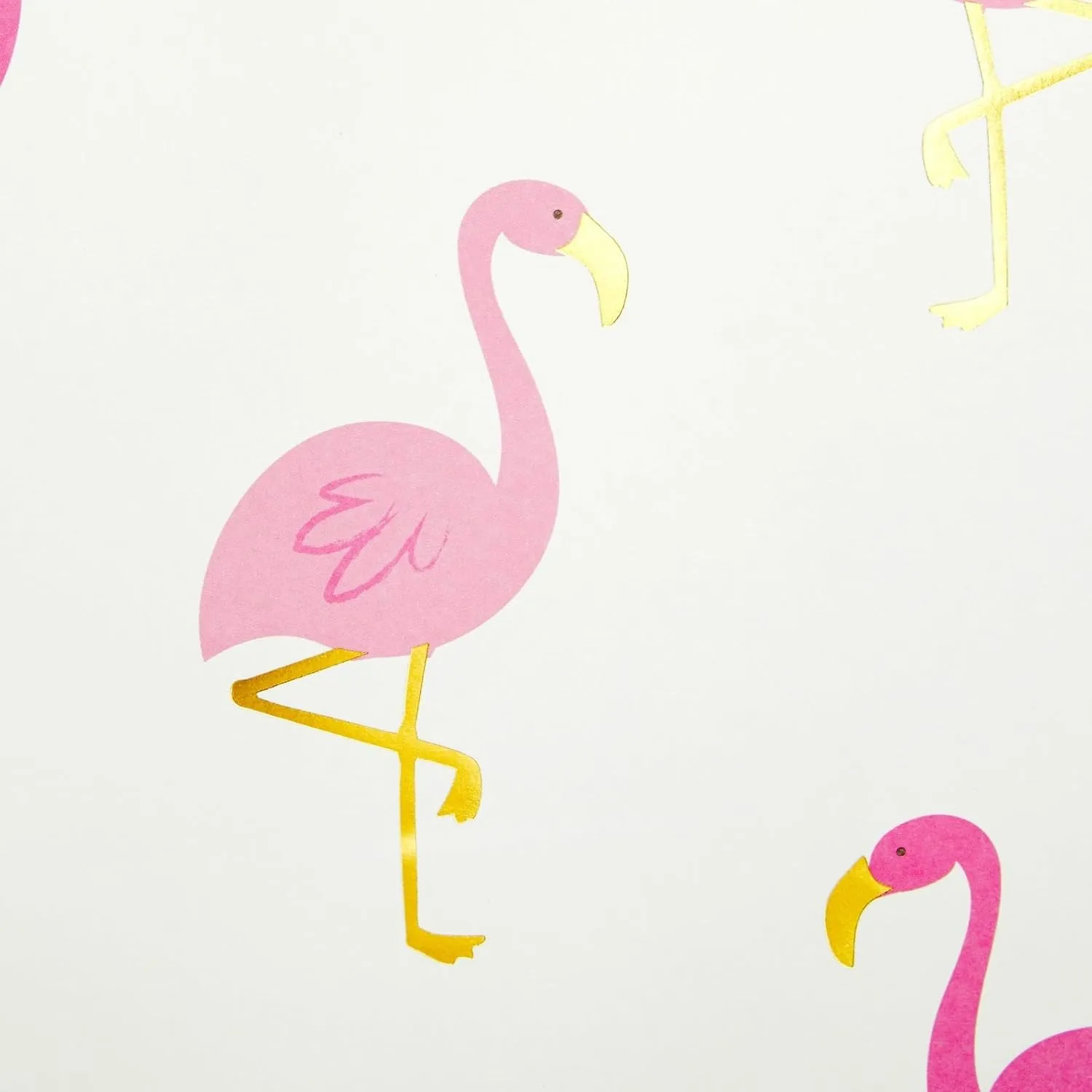 Sparkle and Bash 24-Pack Flamingo Birthday Party Favor Gift Bags with Convenient Handles, Medium Size, 8x10x4 inches for Tropical-Themed Decorations (White, Pink Gold Foil Design)