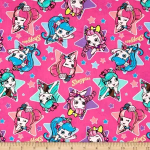 Springs Creative Products Disney Moose Shoppies Shoppies Heart Toss Multi Quilt Fabric By The Yard, Multicolor