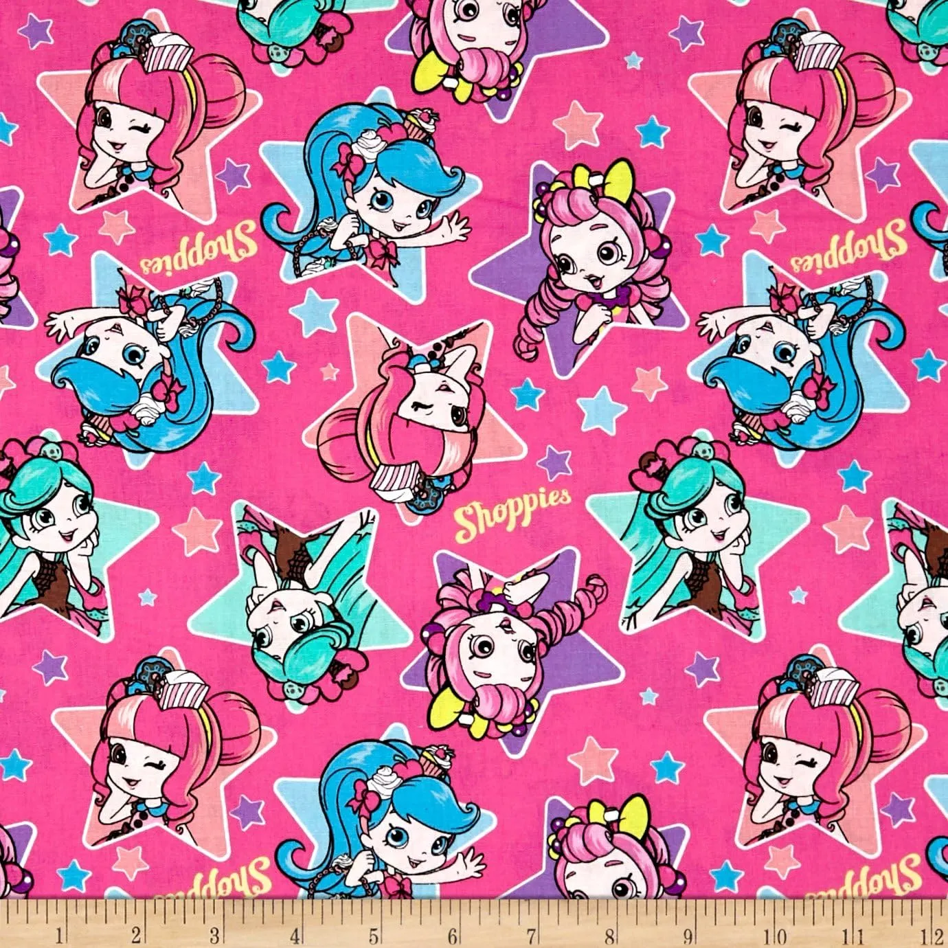 Springs Creative Products Disney Moose Shoppies Shoppies Heart Toss Multi Quilt Fabric By The Yard, Multicolor
