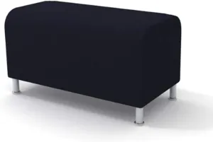 Steelcase Turnstone Alight Bench Ottoman, Licorice Fabric