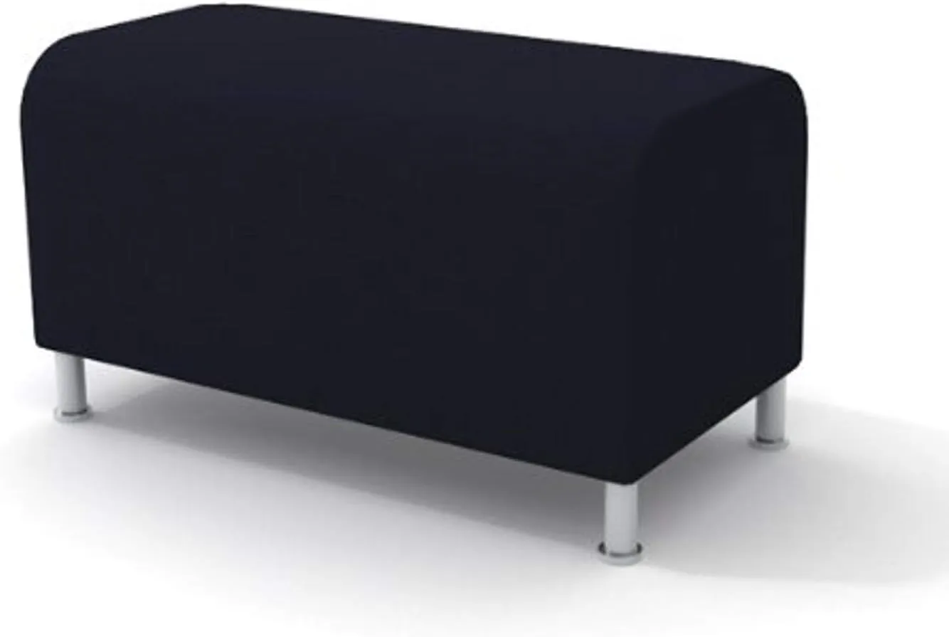 Steelcase Turnstone Alight Bench Ottoman, Licorice Fabric