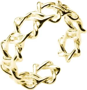 Sterling Silver Linked Hollow Star of David Hex Stars Open Band Ring 4 Finishes Rhodium Oxidized Silver 18K Gold Rose Gold