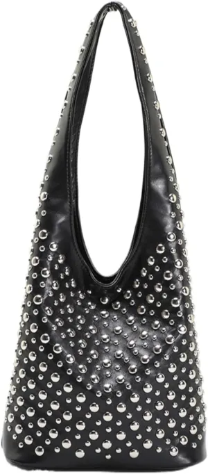 Studded Purse Cute Y2k Shoulder Bag Fall Vintage 2000s Trendy Purses for Women 2024 Streetwear 90s