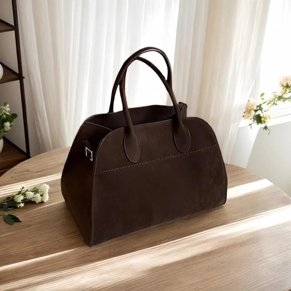 Suede & Faux Leather Tote Bags - Vintage Handbags for Women