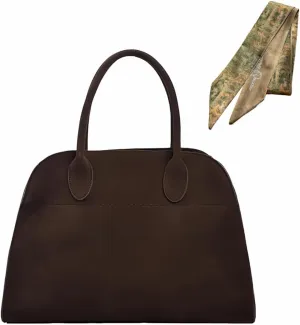 Suede & Faux Leather Tote Bags - Vintage Handbags for Women