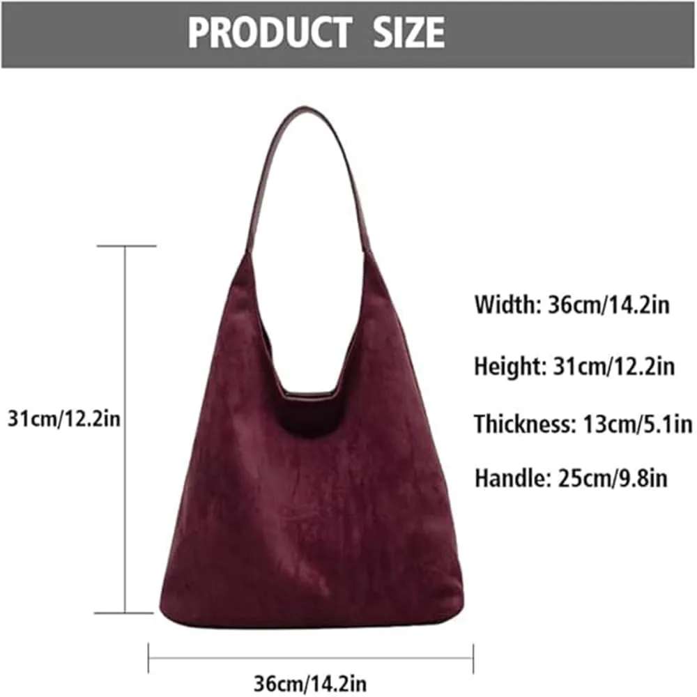 Suede Bag for Women Suede Hobo Bags Suedes Tote Bag Suedes Handbag Shoulder Bag