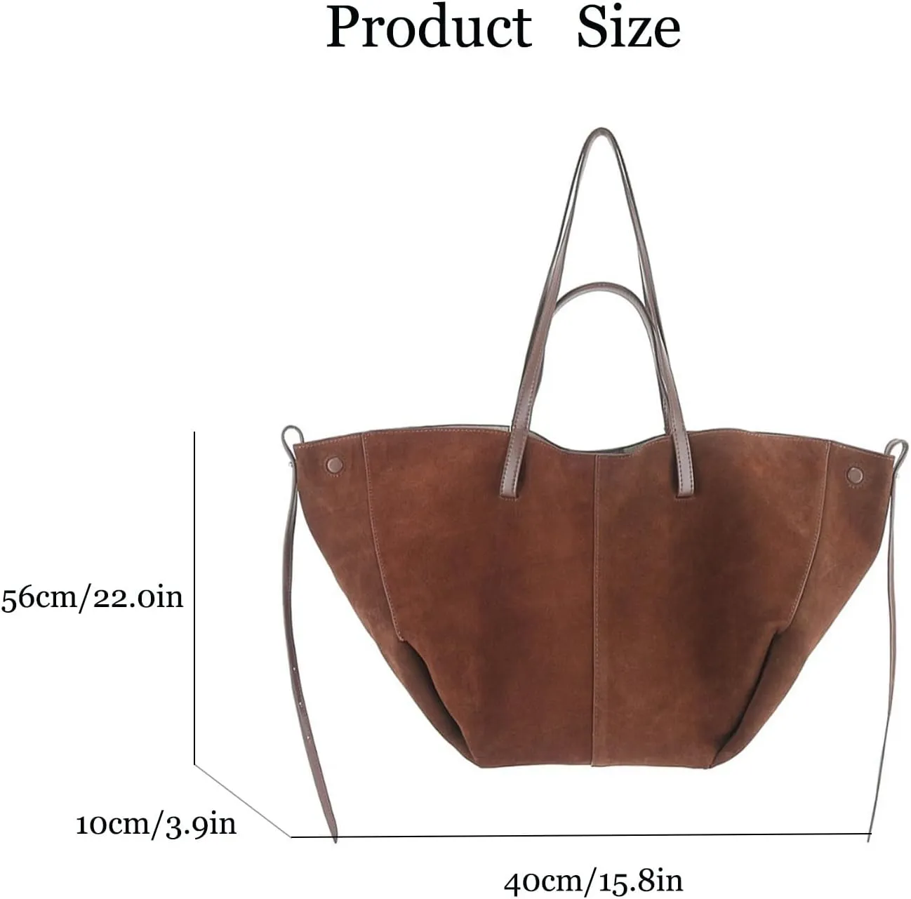 Suede leather Shoulder Bag for Women, Soft Top-Handle Bags