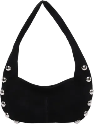 Suede Purses Studded Purse Cute Y2k Shoulder Bag Fall Vintage 2000s Streetwear 90s