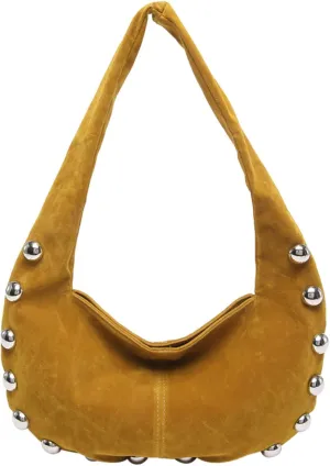 Suede Purses Studded Purse Cute Y2k Shoulder Bag Fall Vintage 2000s Streetwear 90s