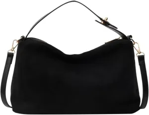 Suede Tote Bag for Women, Crescent Shoulder Bags Large Capacity Handbag Hobo Bag Autumn Leisure Lazy Crossbody Bag
