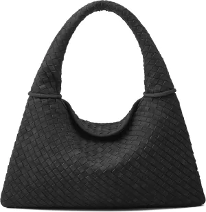 Suede Woven Hobo Bags Purses for Women Woven Leather Bag Vintage Tote Bag Retro Handbag Satchel 2025