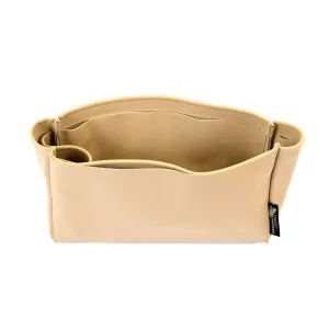 Suedette Leather Singular Style Bag and Purse Organizer in Beige Compatible for the Designer Bag Saint Laurent Shopping Tote