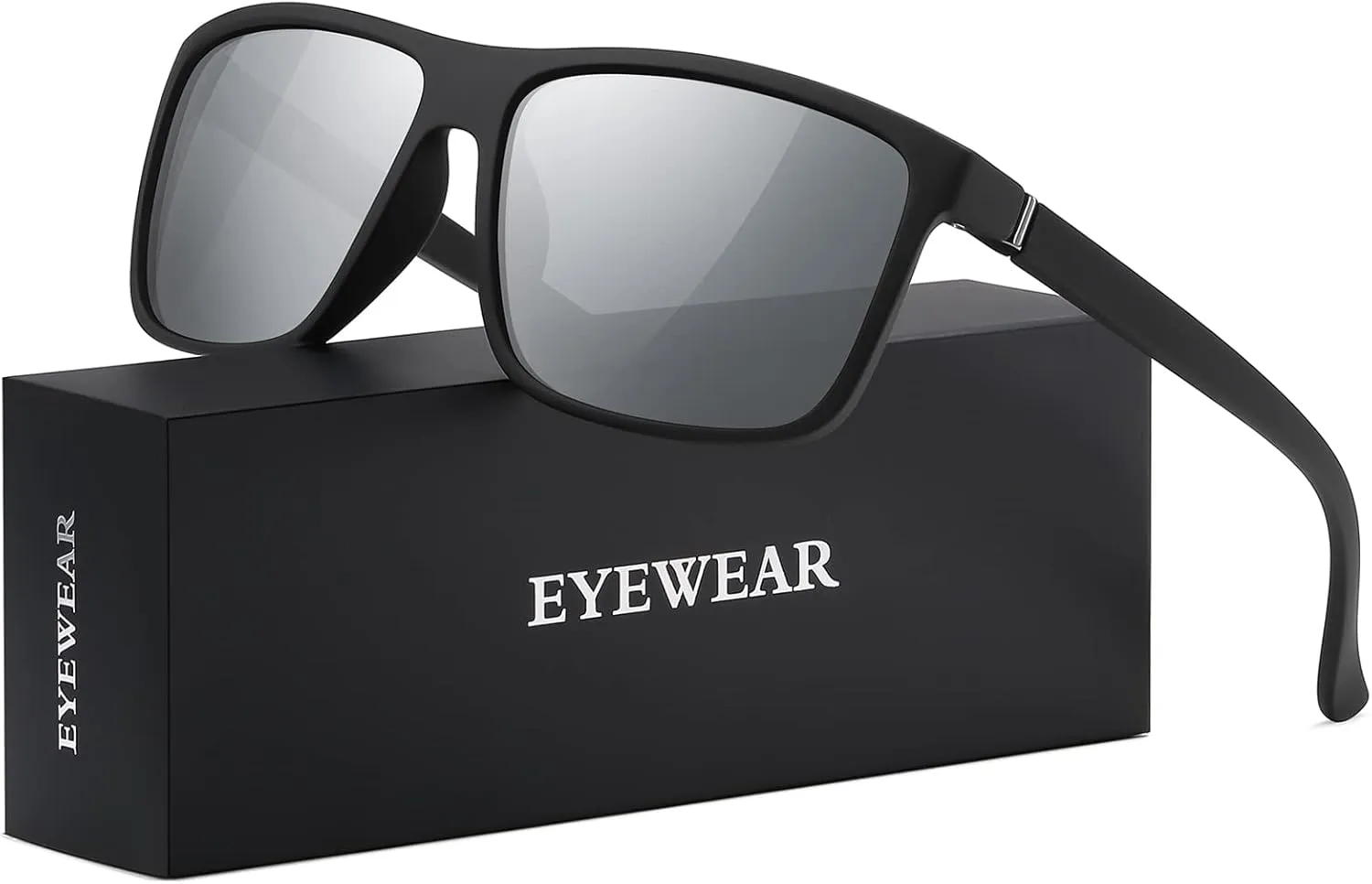 Sunglasses Men Polarized Sunglasses for Mens and Womens,Black Retro Sun Glasses Driving Fishing UV Protection