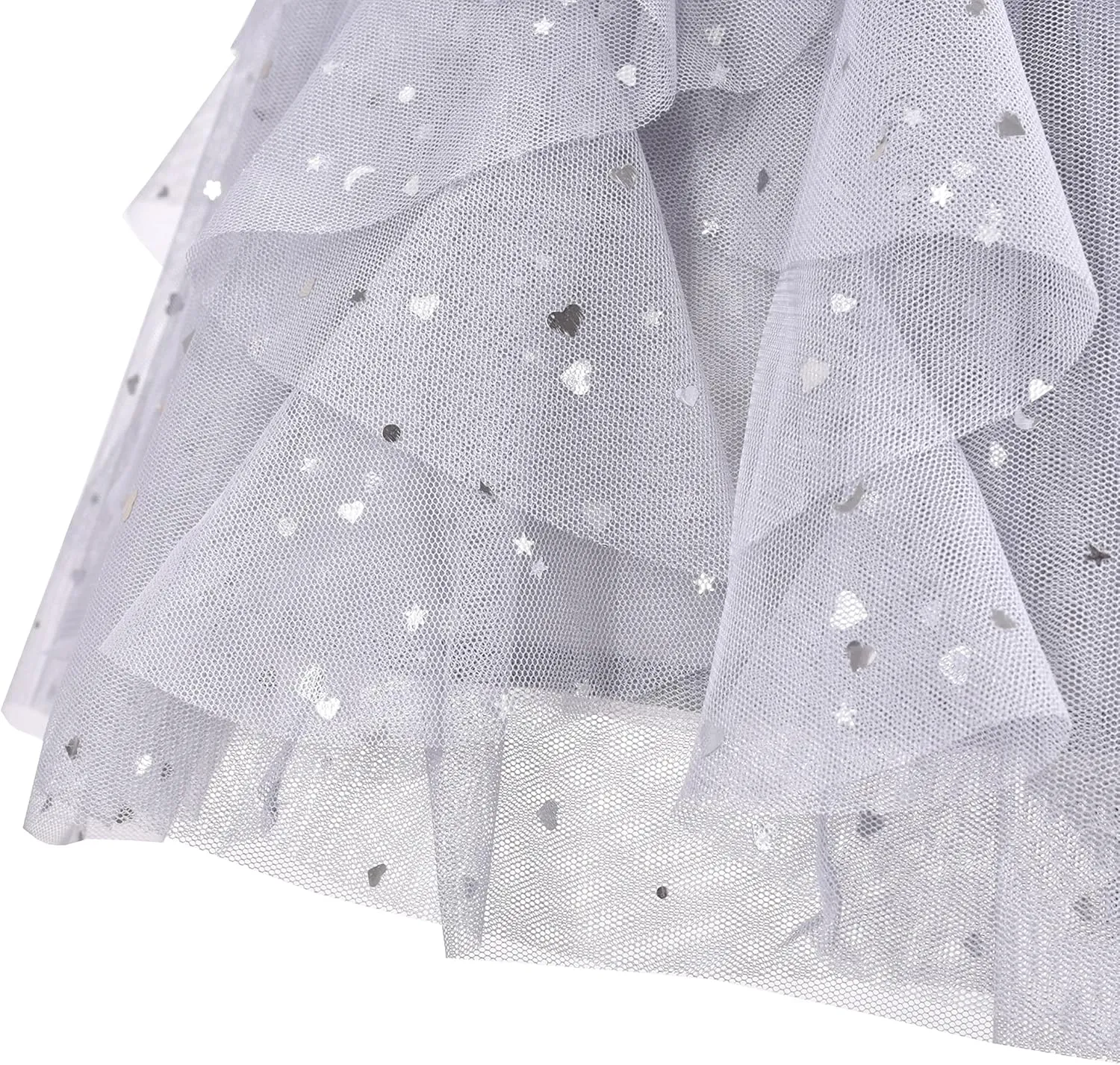 Sunny Fashion Girls Skirt Navy Blue Pearl Stars Sparkling Tutu Dancing Size 4-12