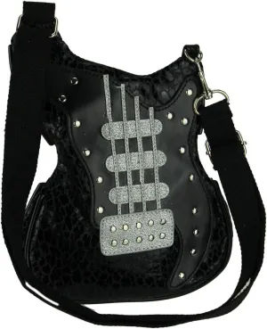 Superstar Rock Star Electric Guitar Crossbody Purse Small