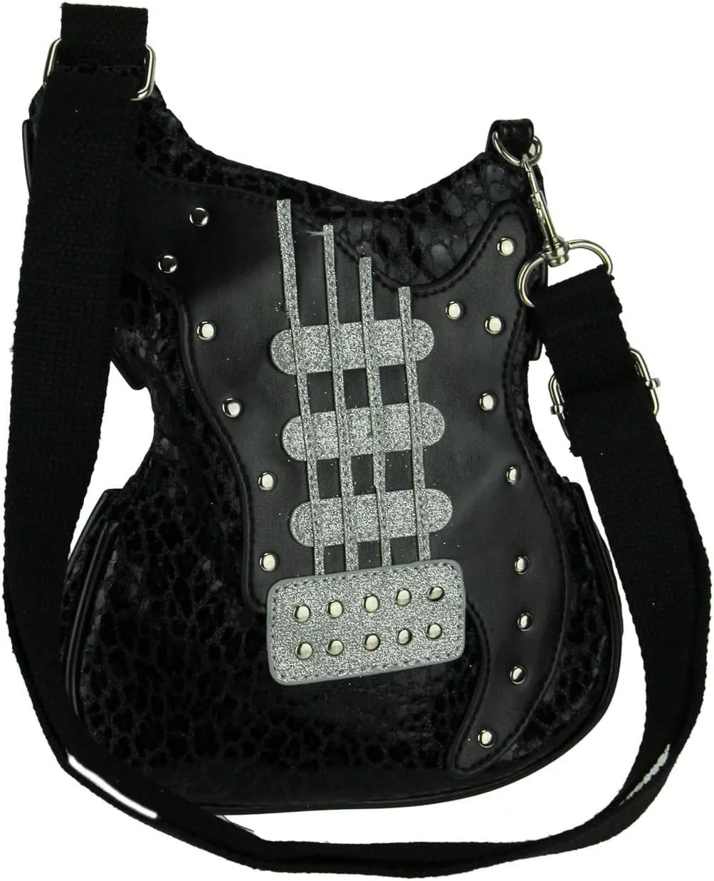Superstar Rock Star Electric Guitar Crossbody Purse Small