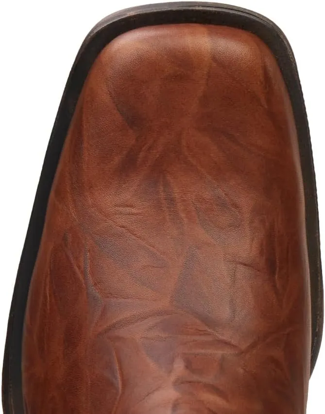 SUREWAY Mens Western Chelsea Cowboy Boots for Men Square Toe,All-Weather Rugged Slip-On Work/Casual/Dress Boots Shoes for Men,Built for Comfort & Durability