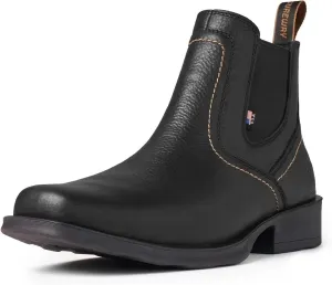 SUREWAY Mens Western Chelsea Cowboy Boots for Men Square Toe,All-Weather Rugged Slip-On Work/Casual/Dress Boots Shoes for Men,Built for Comfort & Durability