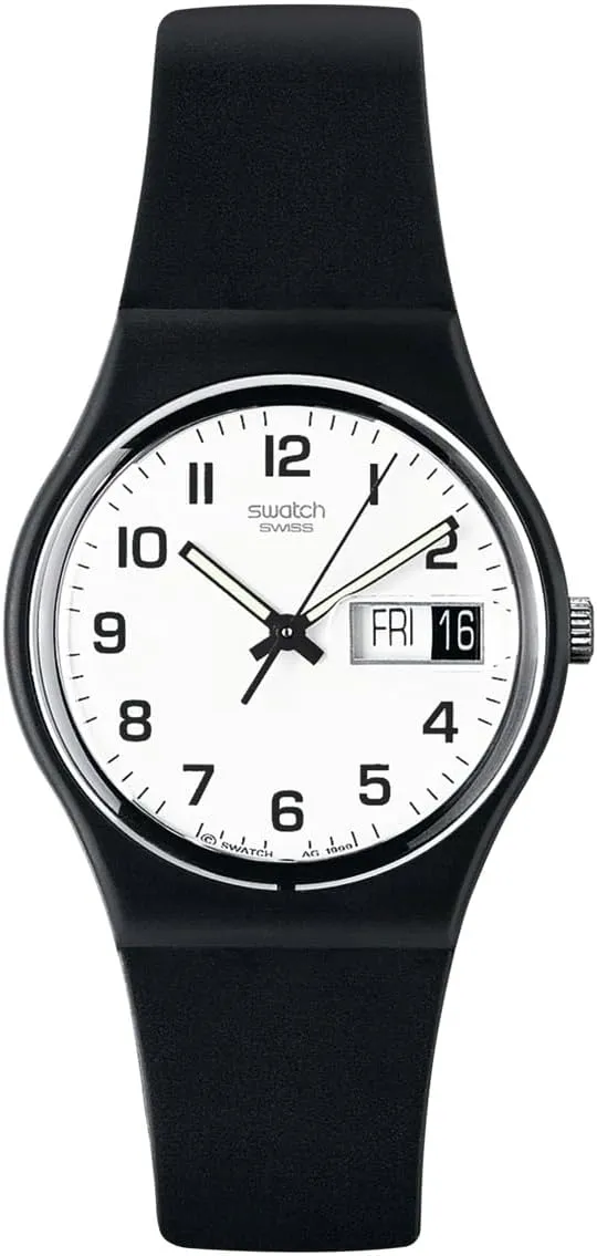 Swatch Gent Standard Once Again Quartz Watch, Black