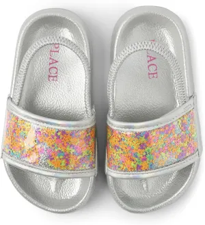 The Children's Place Girl's Baby Toddler Everyday Slide Sandals with Backstrap