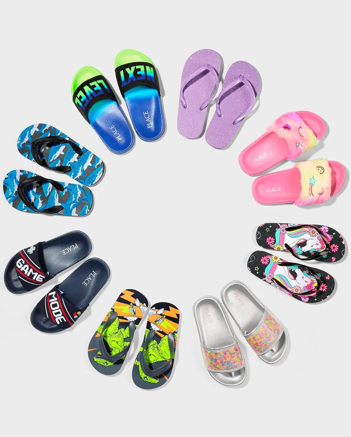 The Children's Place Girls Sporty Slides Sandal