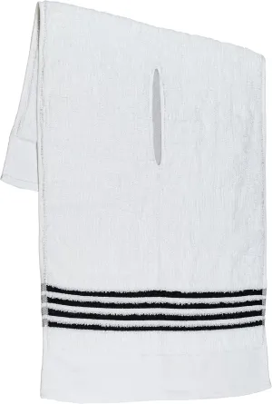 The Tour Towel | Large Golf Caddy Towel Terry Cloth, Absorbent 19" x 44", Center Cut, Perfect Hang Golf Cart Accessory and Golf Bag, Multiple Colors