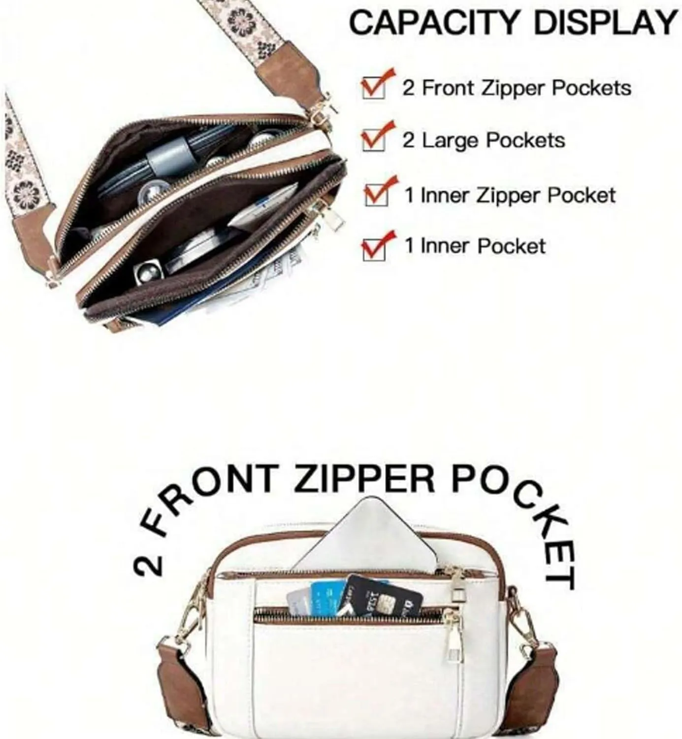 Thehappywind Crossbody Purse, Handmade Colorful Straps Crossbody Leather Bags, Thehappywind Crossbody Square Bag