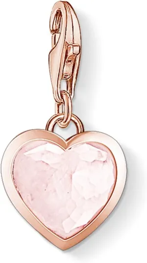 Thomas Sabo Pink Heart Rose Gold Charm 1363-903-14