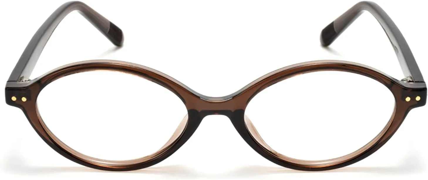 TIJN Olisa Blue Light Blocking Glasses for Women Men,Oval Glasses Frame Bluelight Glasses for Gaming/Computer/Screen