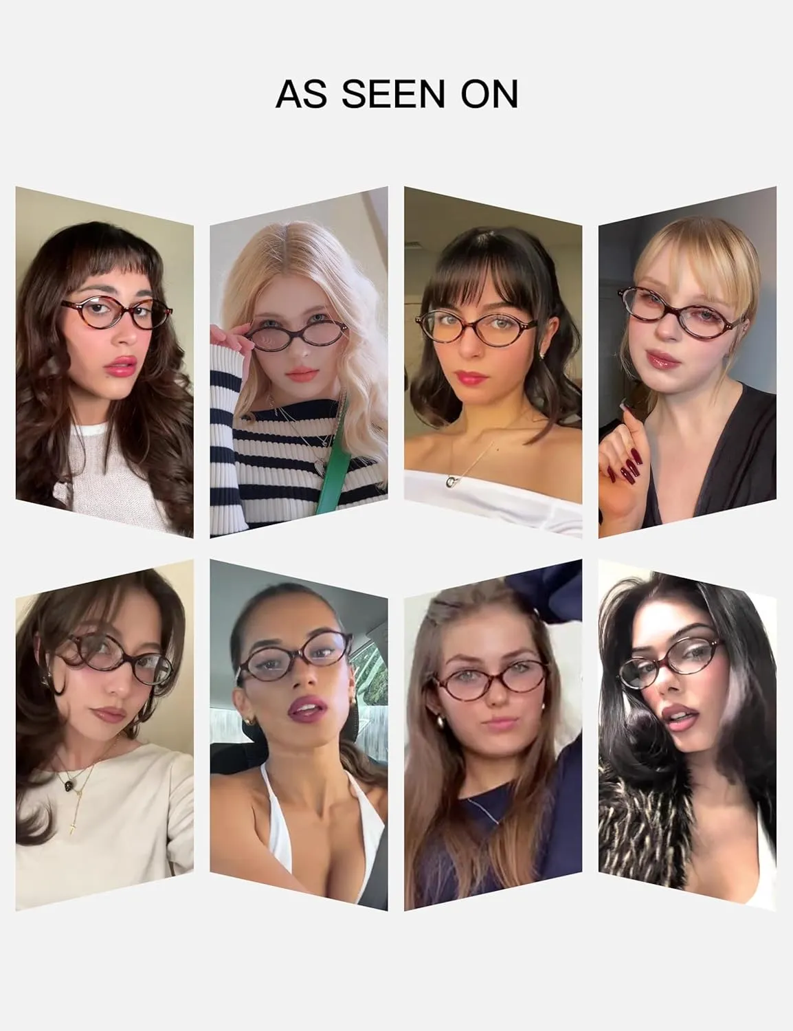 TIJN Olisa Blue Light Blocking Glasses for Women Men,Oval Glasses Frame Bluelight Glasses for Gaming/Computer/Screen