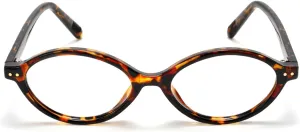 TIJN Olisa Blue Light Blocking Glasses for Women Men,Oval Glasses Frame Bluelight Glasses for Gaming/Computer/Screen