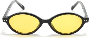 TIJN Olisa Retro Oval Sunglasses for Women Men,Polarized UV Protection Shades,Stylish Frame Sun Glasses,Trendy Sunnies