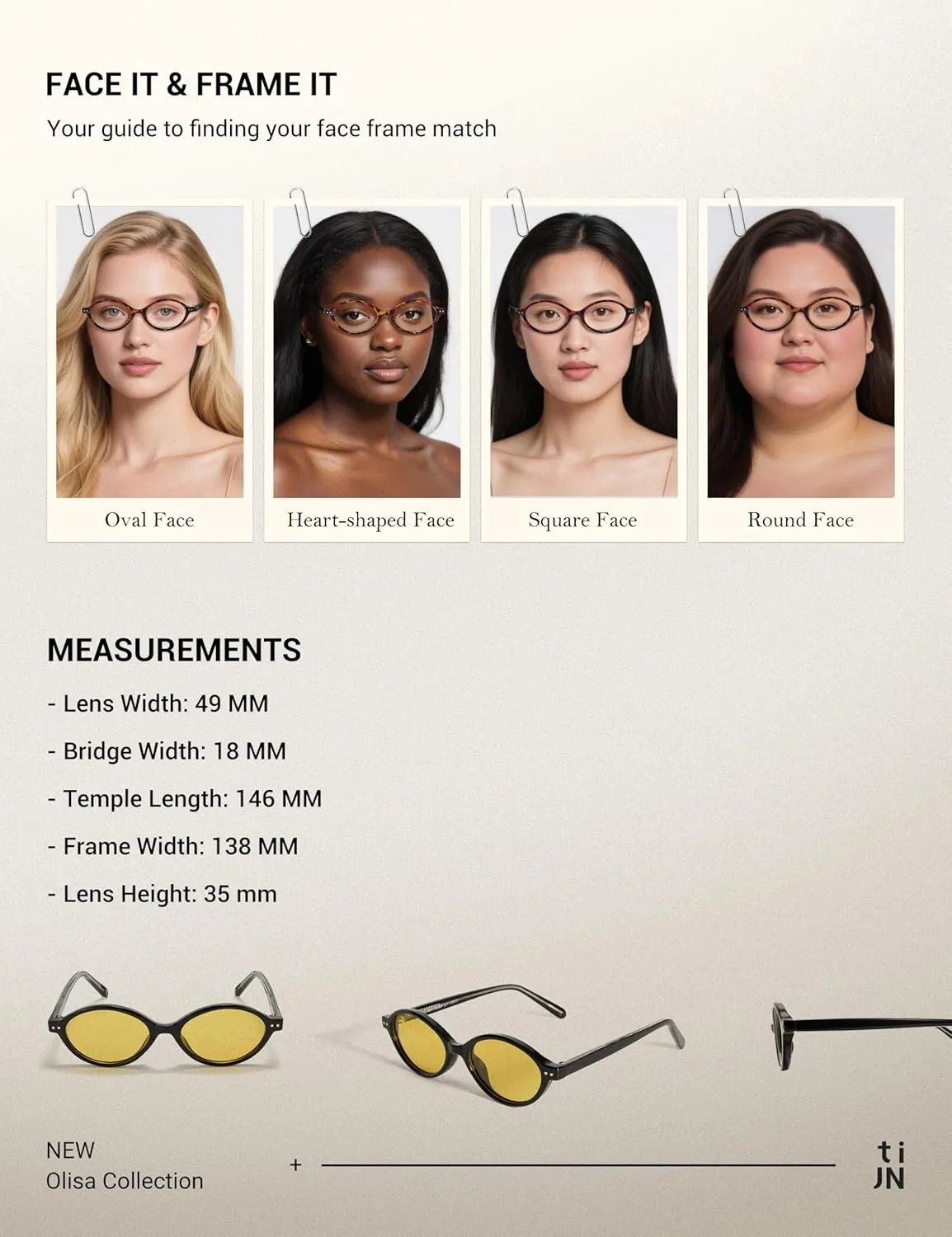 TIJN Olisa Retro Oval Sunglasses for Women Men,Polarized UV Protection Shades,Stylish Frame Sun Glasses,Trendy Sunnies