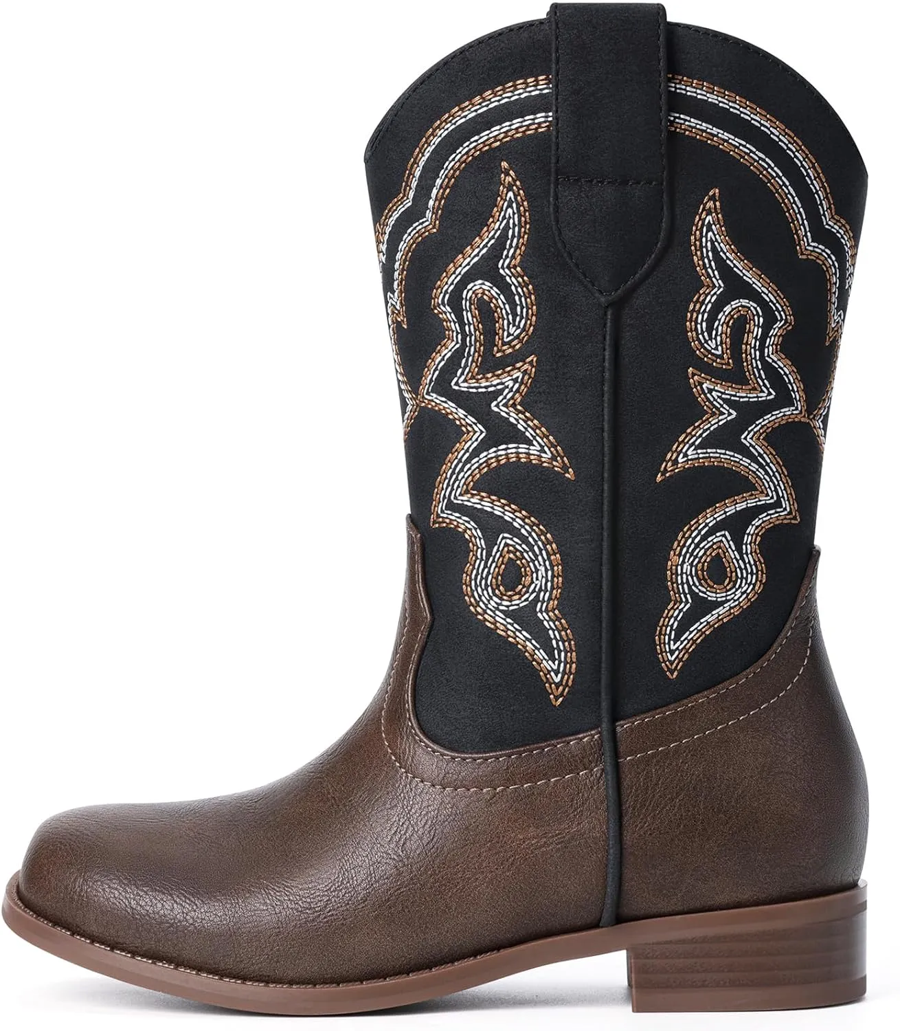 Toddler Girls Cowboy Boots - Cowgirl Western Boot for Kids Mid Calf Riding Shoes Little Kid/Big Kid