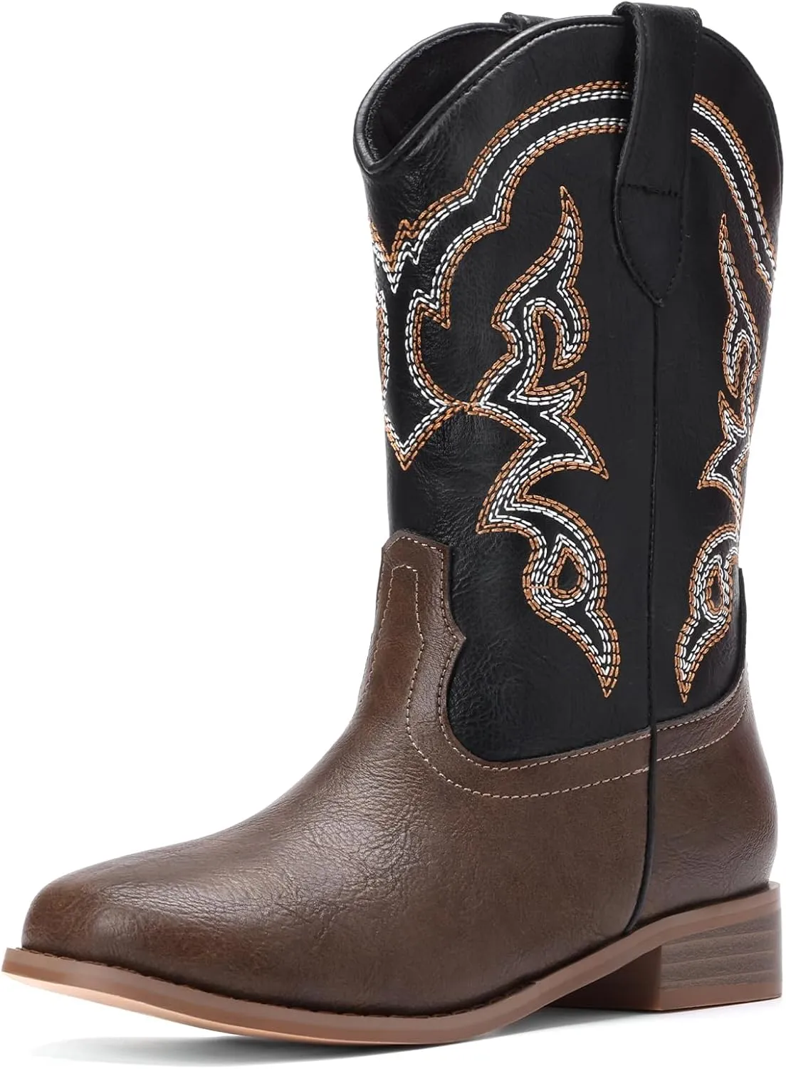 Toddler Girls Cowboy Boots - Cowgirl Western Boot for Kids Mid Calf Riding Shoes Little Kid/Big Kid