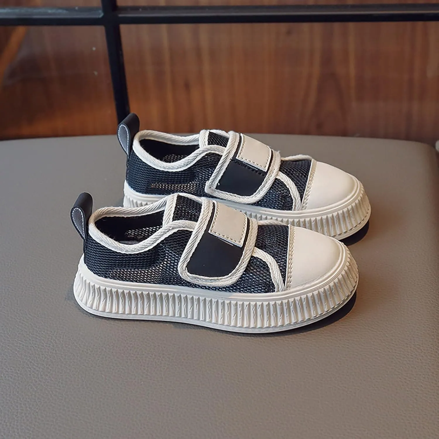 Toddler Rubber Barefoot Sneakers Mesh Open Toe Sport Shoes Baby Boys Spring Casual Running Shoes Breathable Comfy