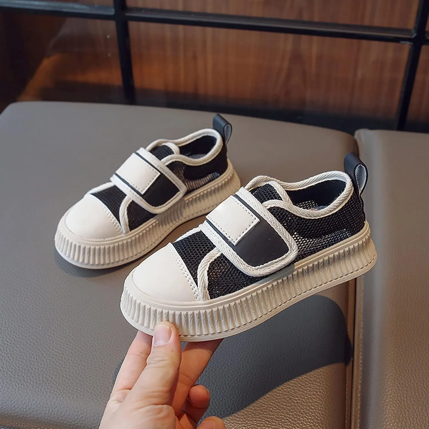 Toddler Rubber Barefoot Sneakers Mesh Open Toe Sport Shoes Baby Boys Spring Casual Running Shoes Breathable Comfy