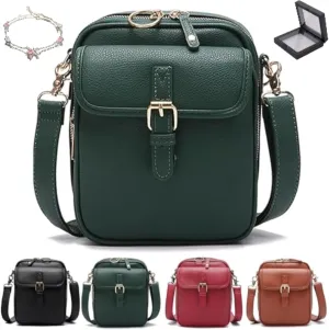 Tojoyride Crossbody Bag, Urvashi Crossbody Bag, Vintage Anti Theft Purse With 10 Card Slot, Shoulder Bags Built In Wallet