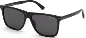 Tom Ford Sunglasses FT 0832 -N Fletcher 01A Shiny Black/Smoke Lenses