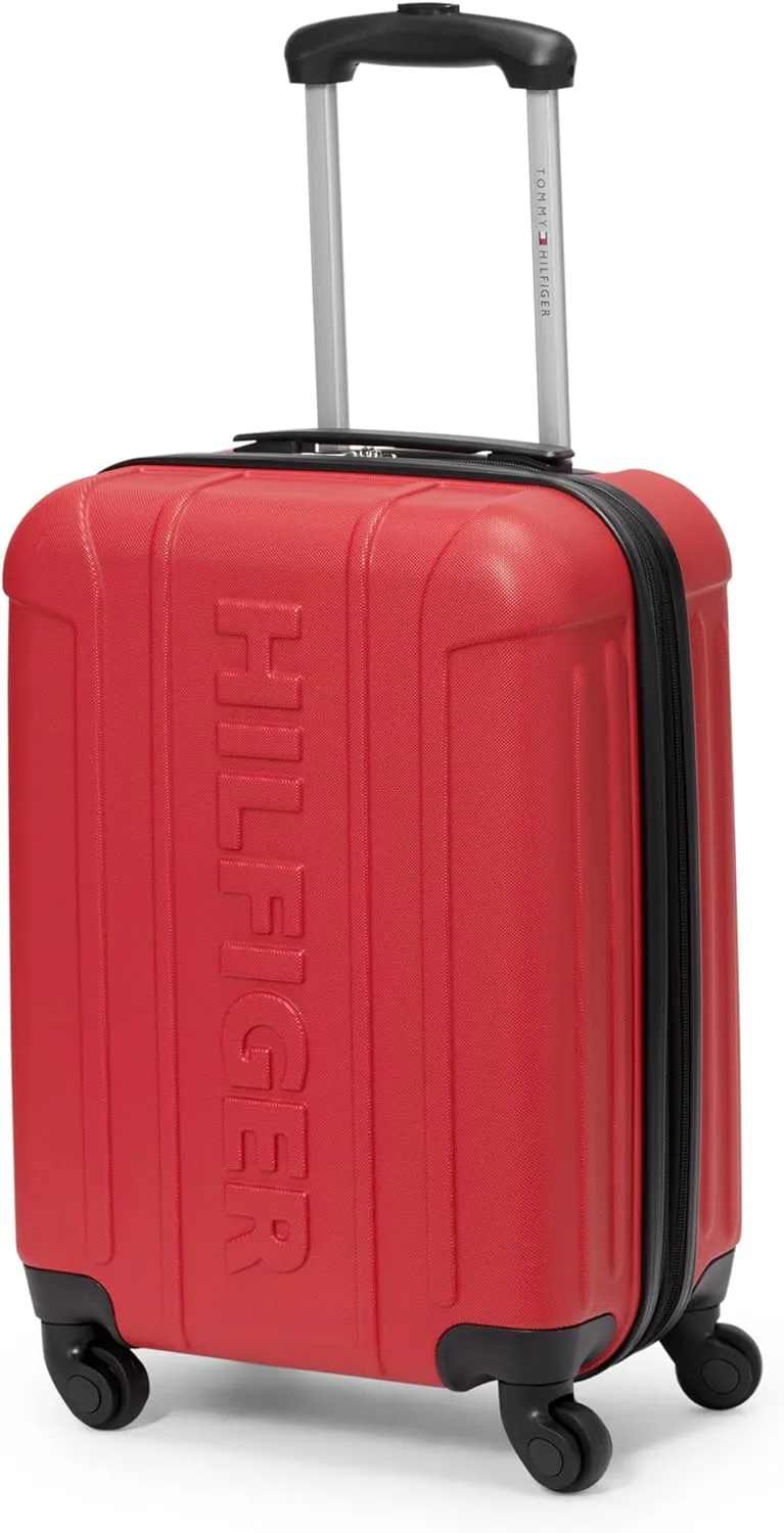 Tommy Hilfiger Unisex Luggage Carry On,Red,Small