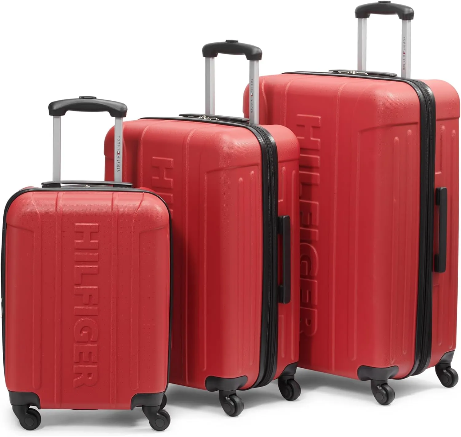 Tommy Hilfiger Unisex Luggage Check In,Red,large