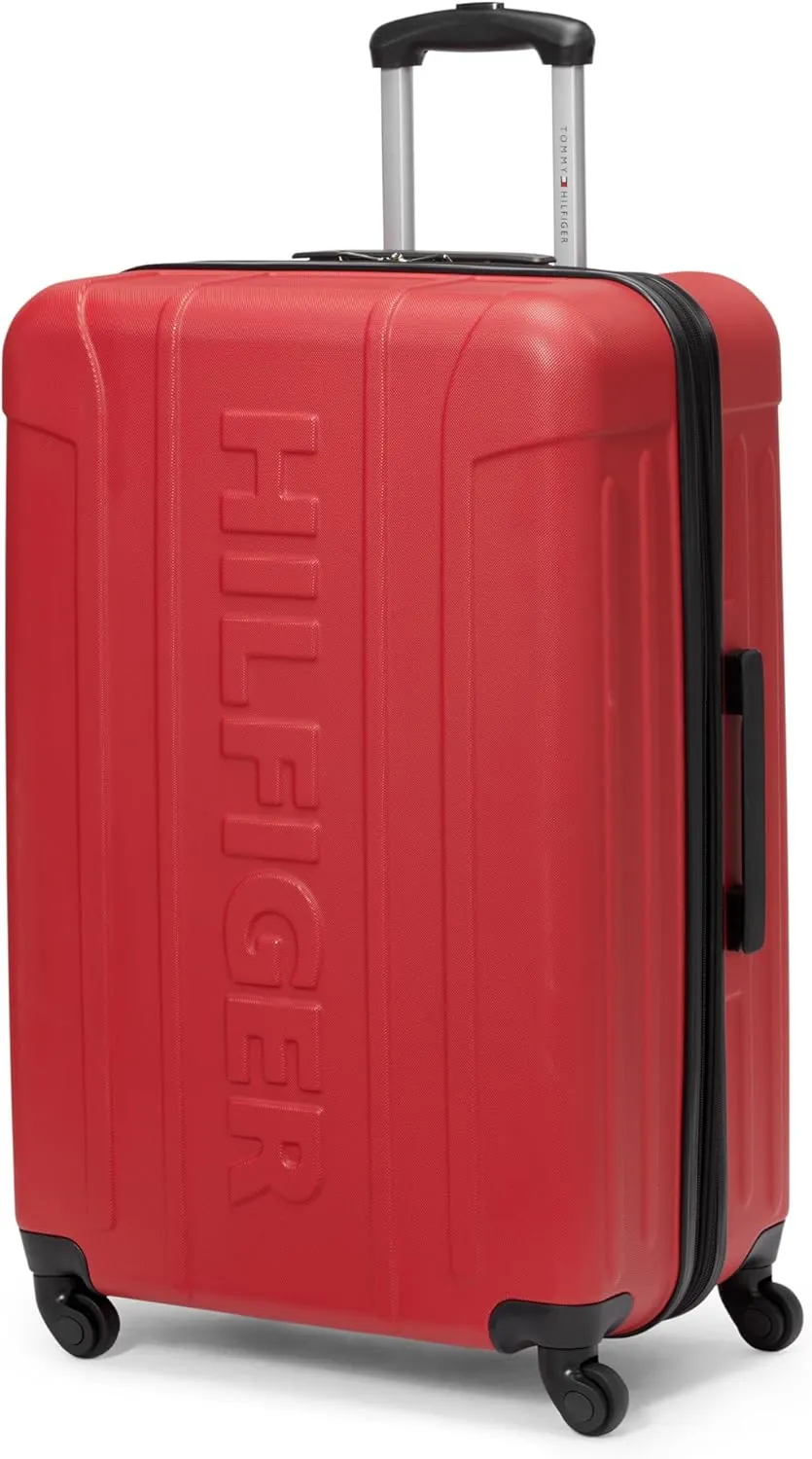 Tommy Hilfiger Unisex Luggage Check In,Red,large