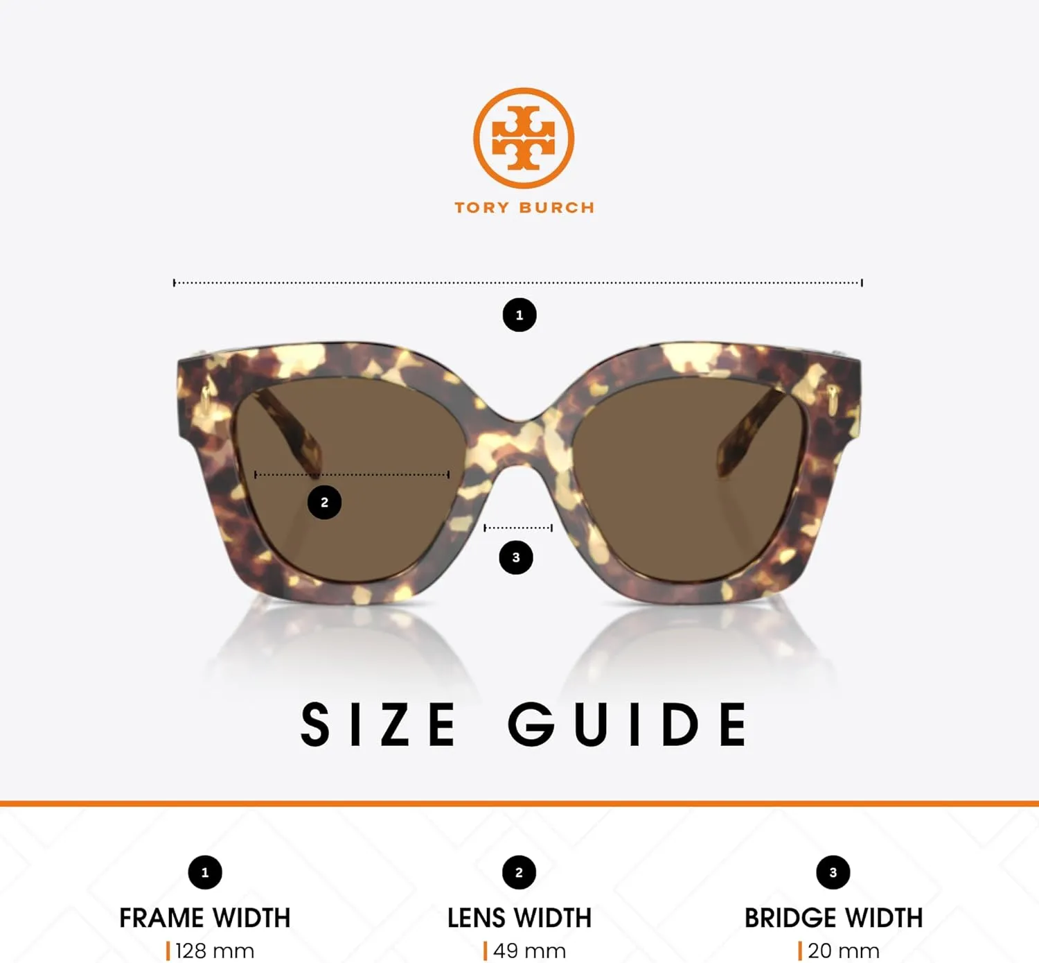 Tory Burch TY7201U Square Sunglasses for Women   BUNDLE With Deisgner iWear Complimentary Eyewear Kit