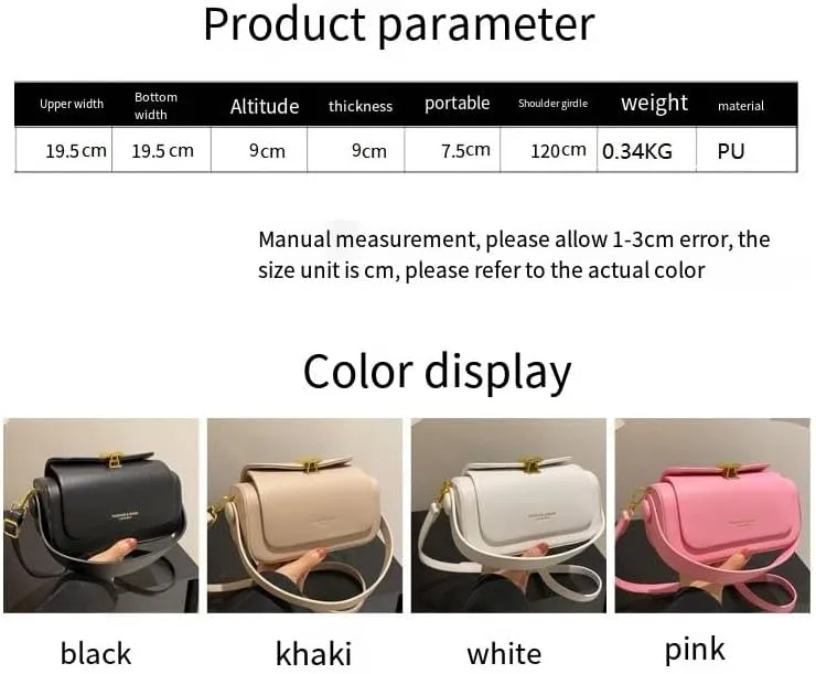Trendy Fashion Hand-held Small Square purses Women's Single Shoulder Crossbody handbags Textured Crossbody Bags