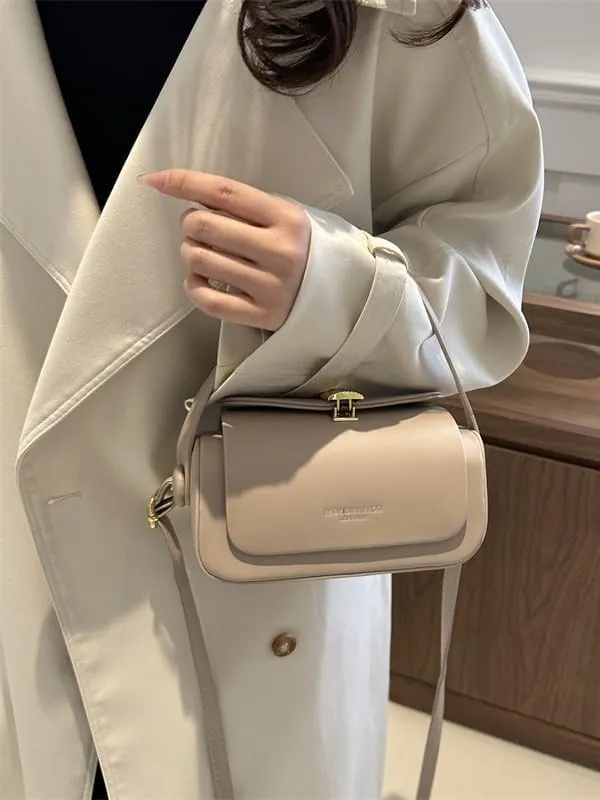 Trendy Fashion Hand-held Small Square purses Women's Single Shoulder Crossbody handbags Textured Crossbody Bags