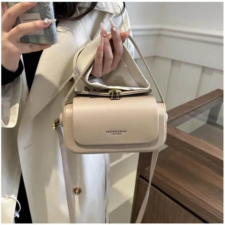 Trendy Fashion Hand-held Small Square purses Women's Single Shoulder Crossbody handbags Textured Crossbody Bags