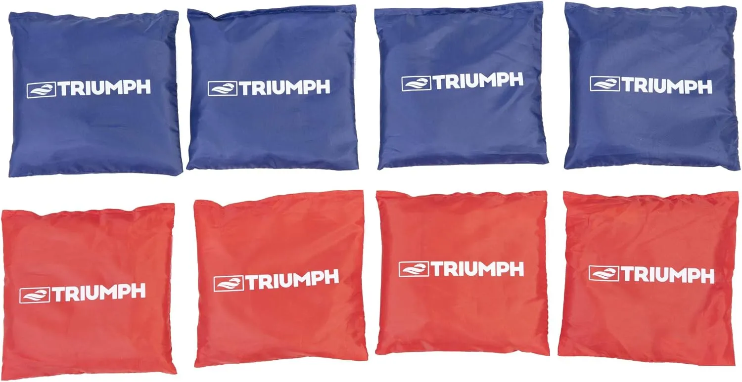 Triumph Sports 2x3 Premium Cornhole Sets - LED Options Available - 8 Bean Bag Toss Bags and Cornhole Boards Included