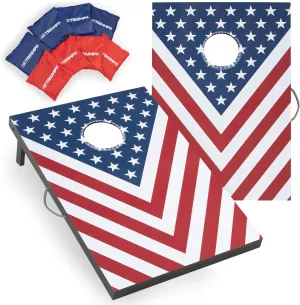 Triumph Sports 2x3 Premium Cornhole Sets - LED Options Available - 8 Bean Bag Toss Bags and Cornhole Boards Included